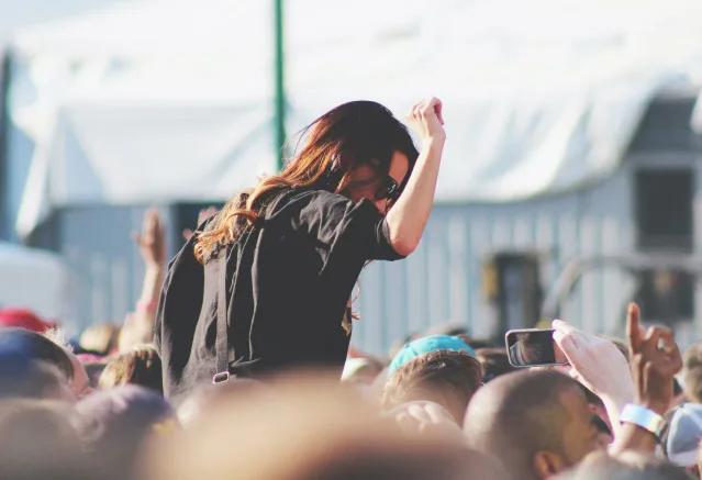 Fans at a concert at Suffolk Downs